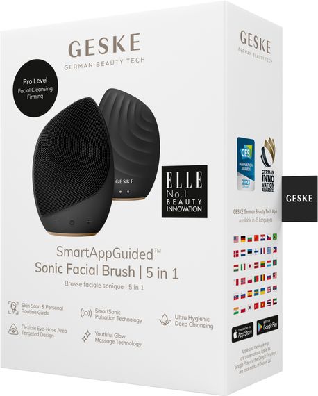 Електронна ультразвукова щітка для обличчя GESKE Sonic Facial Brush 5в1 gray | Зображення 7