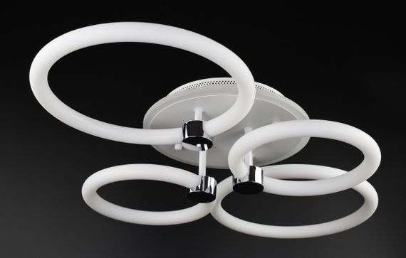 Люстра світлодіодна стельова LED світильник для квартири на стелю лед з пультом 26950 Білий 12х43х65 см.