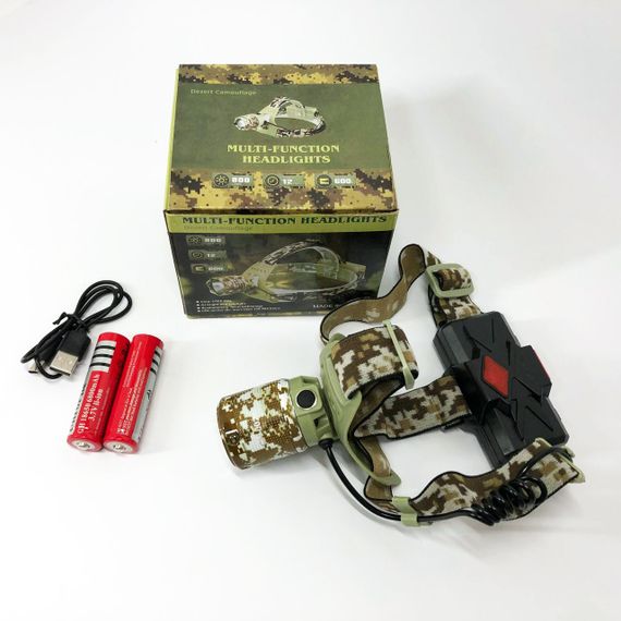 Тактический фонарь для рыбалки CH-002M-T6, Led headlamp налобный фонарь Компактный налобный JC-70 | Зображення 5