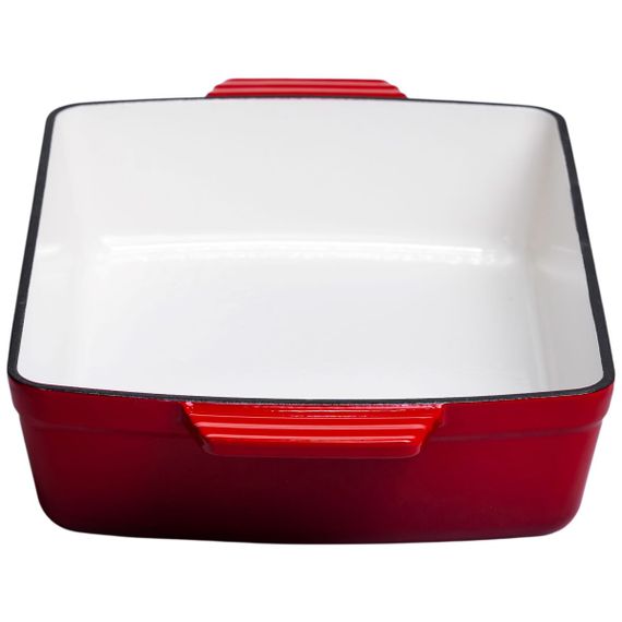 Форма для запікання чавунна 3 л червоний Yiwu HP-FLG-16 RED | Зображення 3