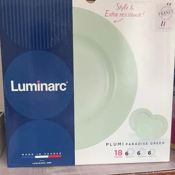 Столовый сервиз Luminarc Plumi Paradise Green V9232, 18 предметов, на 6 персон | Зображення 3