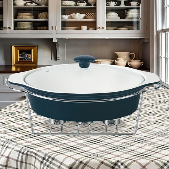 Мармит керамічний овальний Maestro MR-11561-74, 2.3 л, для запікання та сервірування | Зображення 1