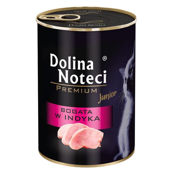 Влажный корм для котят с индейкой Dolina Noteci Premium Kitten Turkey, 400 гр
