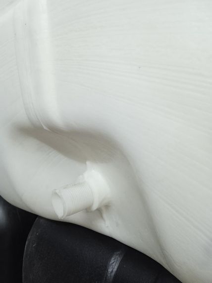 Емкость для воды 200 литров белая пищевая прямоугольная | Зображення 3