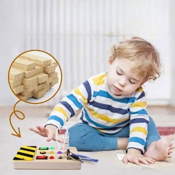 Бізіборд Кнопки С 64835 Білий