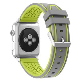 Силіконовий ремінець Primo Color Strip для Apple Watch 38mm / 40mm / 41mm -  Grey&Yellow