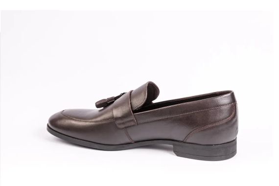 Українські коричневі лофери 45 розмір | Зображення 1