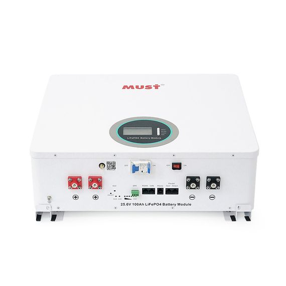 Аккумуляторная батарея Must LiFePO4 25.6V 100A h (450x400x140), 23kg | Зображення 2