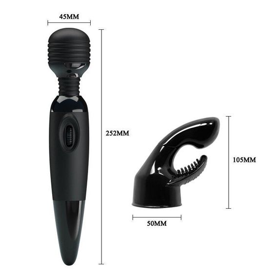 Вібромасажер SENSUAL MASSAGER зі змінною насадкою BW-055011 Sex Aura | Зображення 4