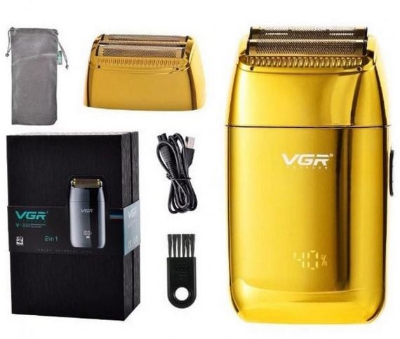Електробритва VGR V-399 Waterproof шейвер для сухого та вологого гоління, LED Display, metal (42267-V-399_691) | Зображення 4