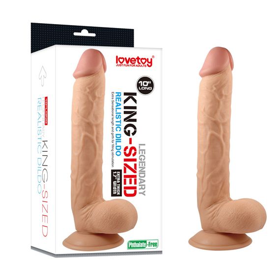 Фалоімітатор - King-Sized Realistic Dildo 10" Sex Aura