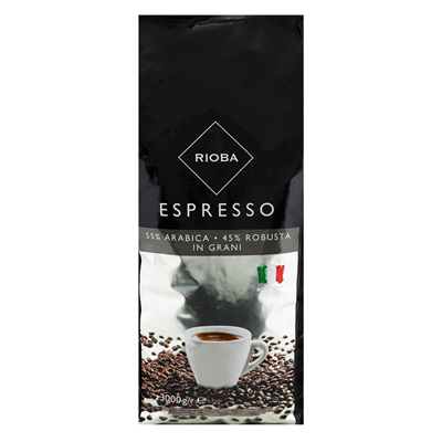 Кава Rioba Espresso натуральна смажена в зернах 3000г