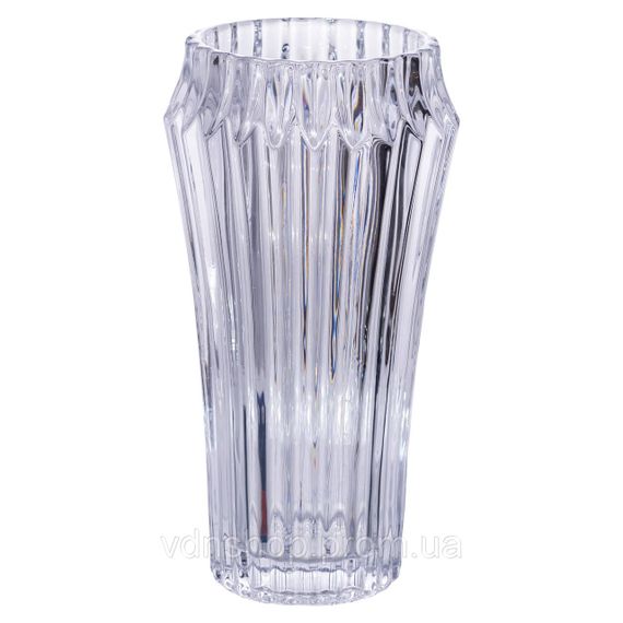Ваза для цветов стеклянная 28.5 (см) декоративная прозрачная ваза из толстого стекла 1.8 (л) HP-19-141-1
