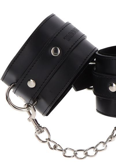 Поножі з ланцюжком Taboom, веганська шкіра, чорні | Зображення 2