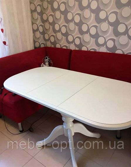 Овальний стіл Тріумф, колір ваніль (ніжно кремовий) 105-145х75 см | Зображення 3