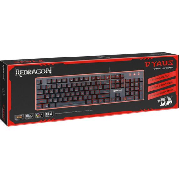 Клавіатура Redragon Dyaus USB UKR Black (77625) | Зображення 9