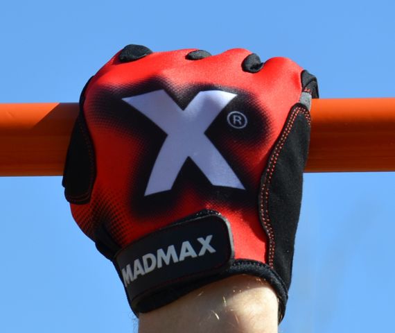 Рукавички для фітнесу MadMax MXG-101 X Gloves Black/Grey/Red XL | Зображення 8