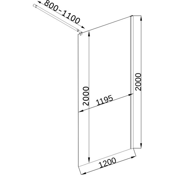 Душова перегородка BRAVO LEGA 120ТB (120BТ) | Зображення 2