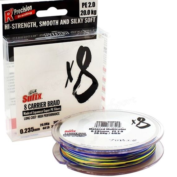 Шнур SUFIX X8 150M, 0.128MM/6.9KG/#0.6/15LB/MULTI