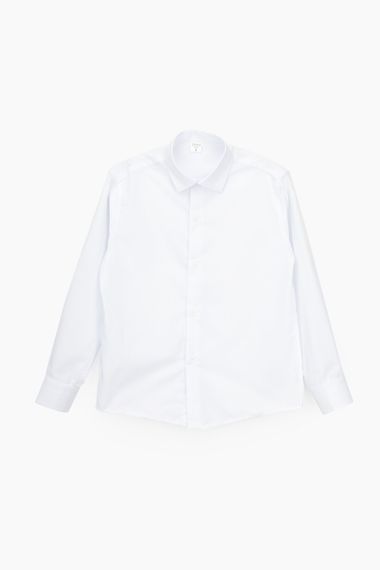 Сорочка однотонна для хлопчика Pitiki 1225 134 см Білий (2000989799993D)(SC) shop (2000989799993) | Зображення 5