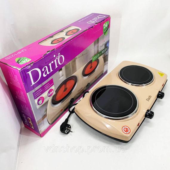 Настольная бытовая электрическая плита для дома кухни DARIO, Плита настольная эмалированная OC-94 | Зображення 4