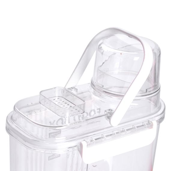 Контейнер для зберігання сипучих продуктів 20х11х22 см з дозатором і мірною шкалою ємність для круп 2л HP-27-13 | Зображення 6