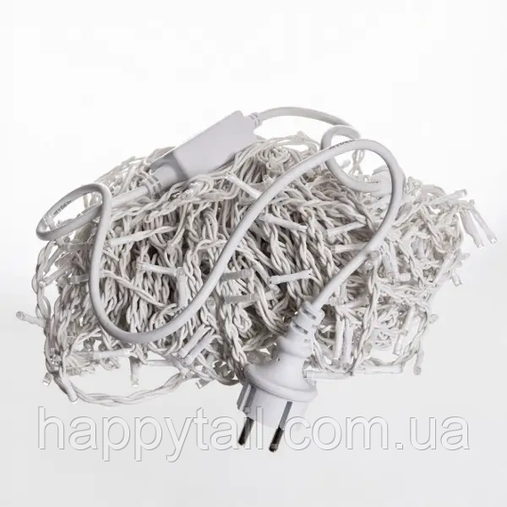 Уличная гирлянда Бахрома 25 м 405 LED гирлянда штора белый провод Синий 25MWBL | Зображення 2