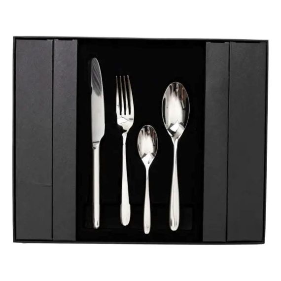 Набір столових приборів на 6 персон 24 предмети столовий набір приборів Сріблястий HP-20-23 | Зображення 1