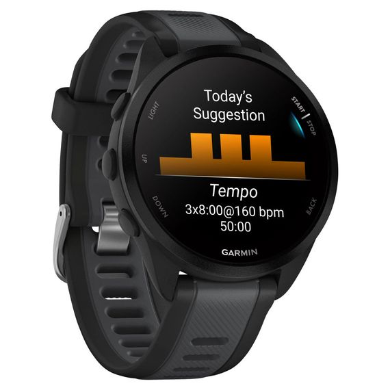 Смарт-годинник Garmin Forerunner 165 Music, Black/Slate Grey, GPS (010-02863-30) | Зображення 2
