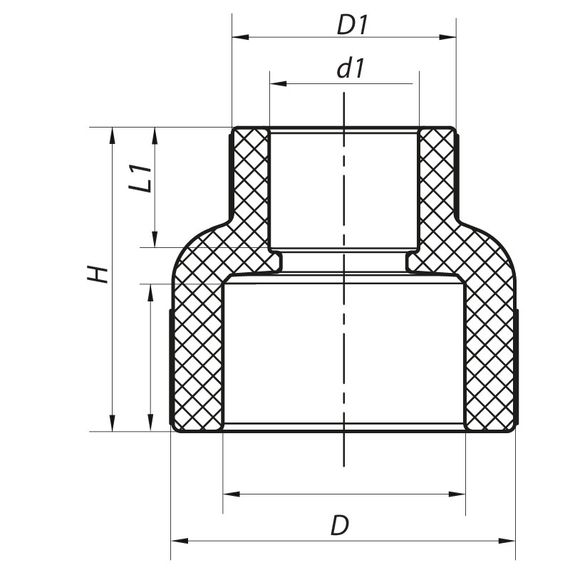 Муфта редукційна ВВ 75x40 PPR Koer K0208.PRO (KP2573) | Зображення 1