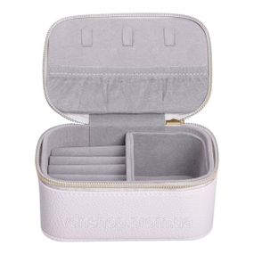 Шкатулка для украшений из эко кожи на молнии мини органайзер для ювелирных изделий HP-5-26BE