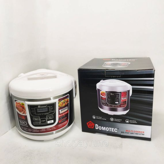 Мультиварка з підтримкою температурного режиму Domotec, Універсальна кухонна мультиварка BU-42 | Зображення 1