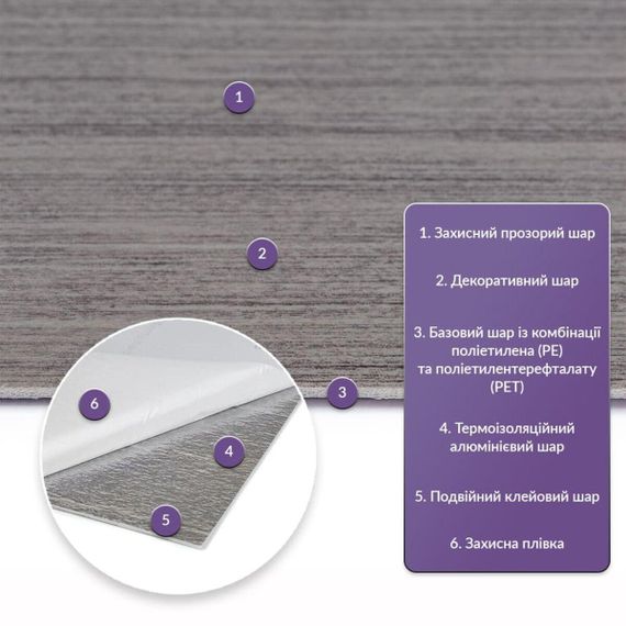 Самоклеюча стінова PET плитка 600*300*2mm (D) SW-00002343 | Зображення 1