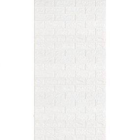 R001-2 Панель стінова у рулоні 3D 700мм*3,08м*2мм біла цегла (D) SW-00002534