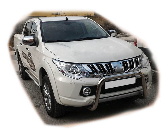 Кенгурятник WT005 (нерж) для Mitsubishi L200 2015-2024 гг