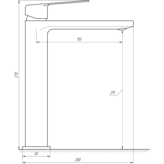 Змішувач для раковини TOPAZ LEXI ODISS TO 18203-H52-BL | Зображення 1