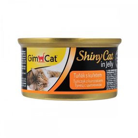 Вологий корм з тунцем та куркою для котів GimCat Shiny Cat, 70 гр