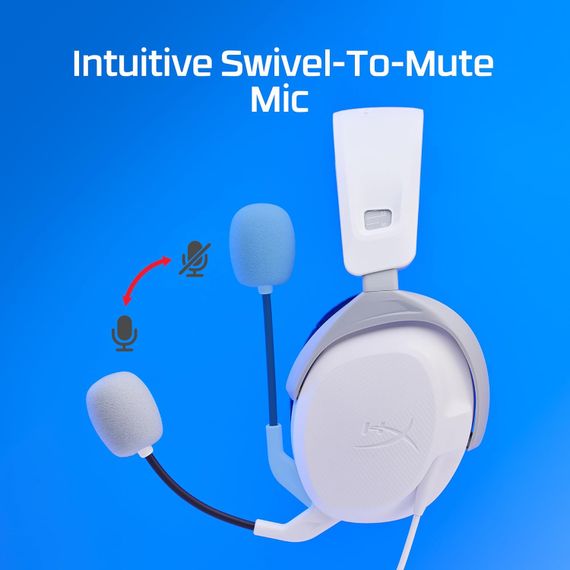 Гарнітура HyperX Cloud Stinger 2 PS4/PS5, mini-jack, біло-синій (75X29AA) | Зображення 5