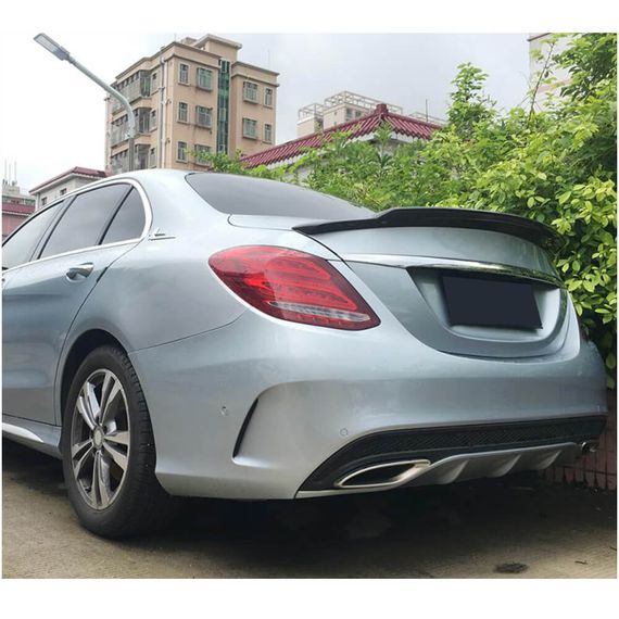 Спойлер V8 (для SD 2015-2021, Карбон) для Mercedes C-сlass W205 | Зображення 1