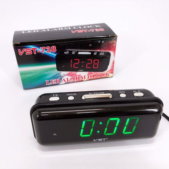 Годинник електронний з яскравими цифрами настільний VST-738-4, Оригінальний настільний годинник UY-55 | Зображення 8