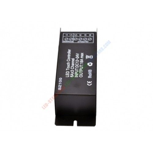Контролер однозональний RF RGB 18А Black (Touch) | Зображення 1