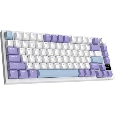 Клавиатура Ajazz AK820 Pro Gift Switch Purple RGB USB/Wireless/Bluetooth UA Purple (AK820PRO-G-PWB) | Зображення 9
