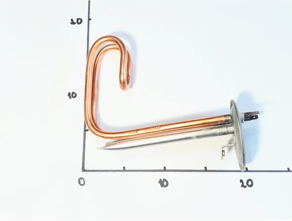 Тэн для бойлера 1500w на фланце D82 медный (Украина) | Зображення 1