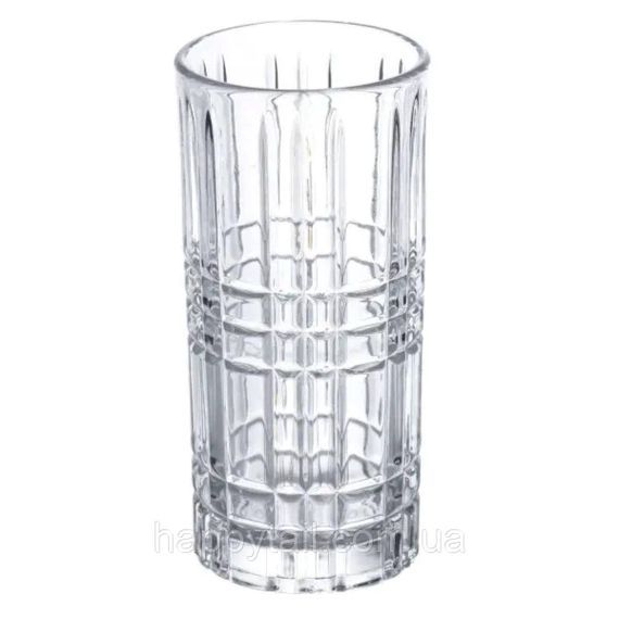 Набор стаканов Geometric Glass 6 штук по 300 мл с рельефным узором HP-17-3 | Зображення 2