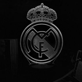 Акриловый светильник-ночник Real Madrid белый tty-n002155