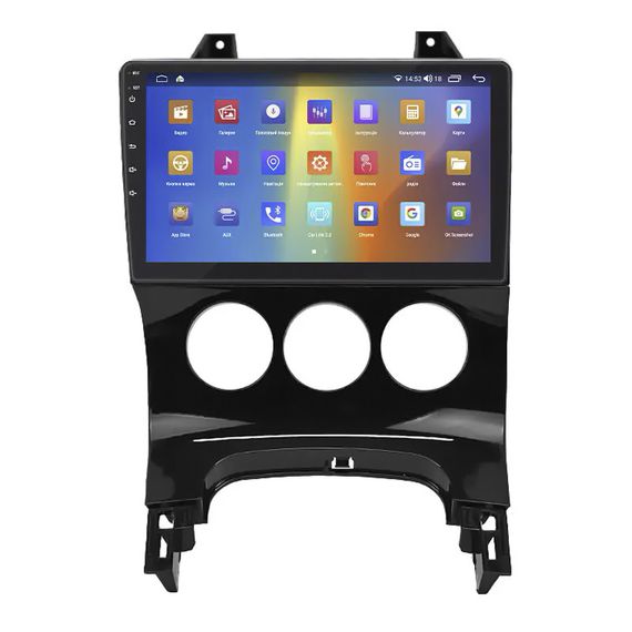 Штатная магнитола 9" Lesko для Peugeot 3008 I 2009-2013 2/32Gb CarPlay 4G Wi-Fi GPS Prime Пежо | Зображення 1