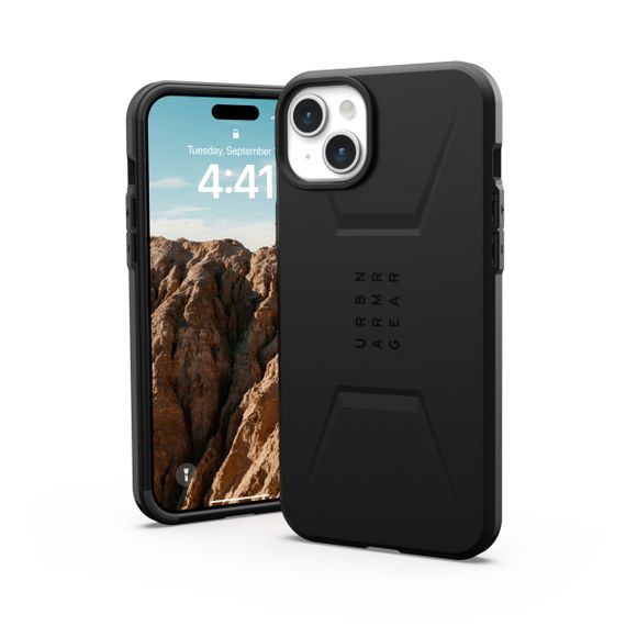 Чохол UAG для Apple iPhone 15 Plus Civilian Magsafe, Black (114306114040) | Зображення 1