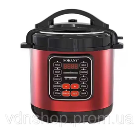 Мультиварка электрическая Sokany 1000 Вт на 5 л с антипригарным покрытием SK-2402
