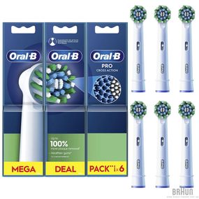 Насадки для електричної зубної щітки BRAUN Oral-B Cross Action EB50RX (6)