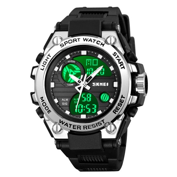 Спортивний чоловічий годинник Skmei 2360BKSI Black-Silver | Зображення 1